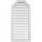 Ekena Millwork Octagonal Top Surface Mount PVC Gable Vent w/ 2"W x 2"P Brickmould Sill Frame, 20"W x 42"H GVPOT20X4203SN - alternate 1